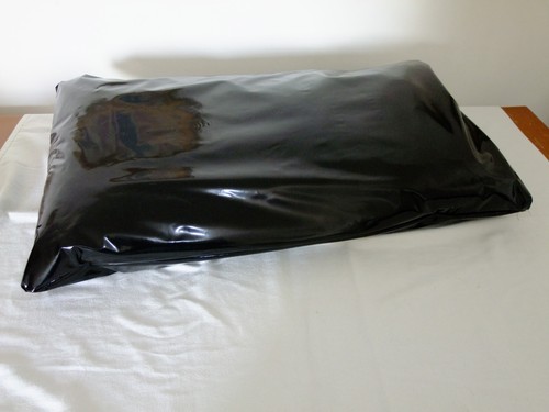 Pvc kissenbezug schwarz - pvc,